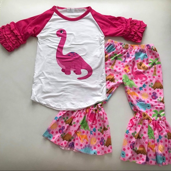 Boutique Pink Dinosaur 🦕 🦕🦖🦖 outfit - Picture 8 of 8